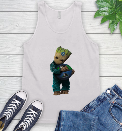 NBA Groot Guardians Of The Galaxy Basketball Sports Minnesota Timberwolves Tank Top