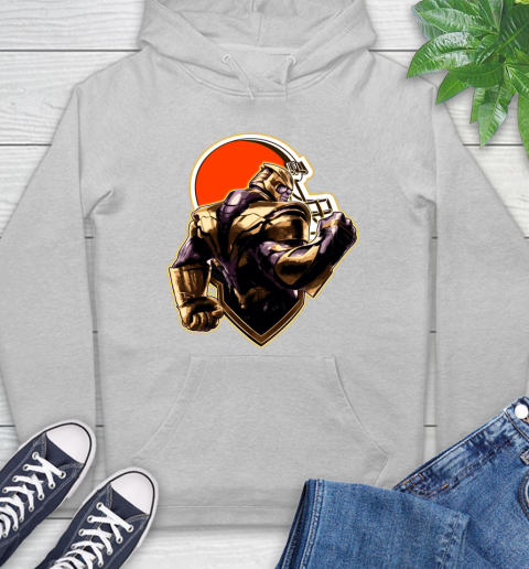 NFL Thanos Avengers Endgame Football Sports Cleveland Browns Hoodie 6