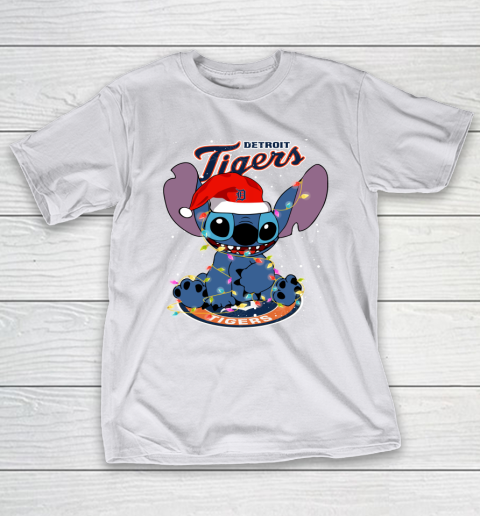 Detroit Tigers MLB noel stitch Baseball Christmas T-Shirt 9