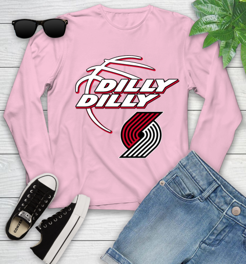 NBA Portland Trail Blazers Dilly Dilly Basketball Sports Youth Long Sleeve 10