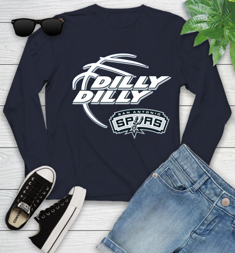 NBA San Antonio Spurs Dilly Dilly Basketball Sports Youth Long Sleeve 3