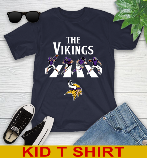 NFL Football Minnesota Vikings The Beatles Rock Band Shirt Youth T Shirt Tee For Sports