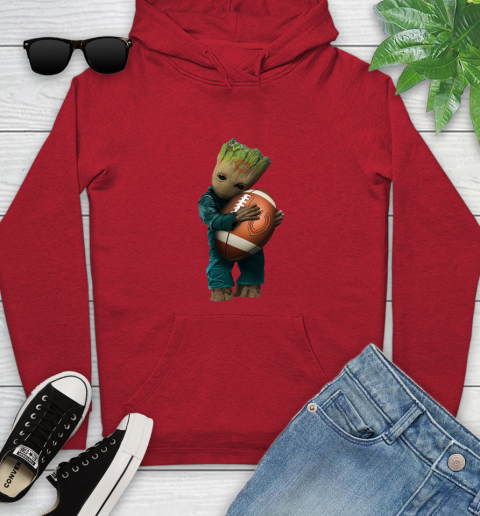NFL Groot Guardians Of The Galaxy Football Sports Chicago Bears Youth Hoodie 11