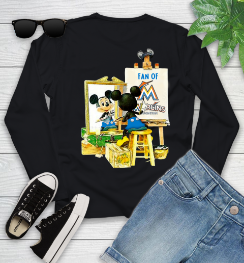 MLB Baseball Miami Marlins Mickey Drawing Shirt 113