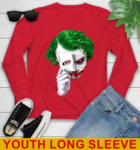 Carolina Hurricanes NHL Hockey Joker Card Shirt Youth Long Sleeve 11