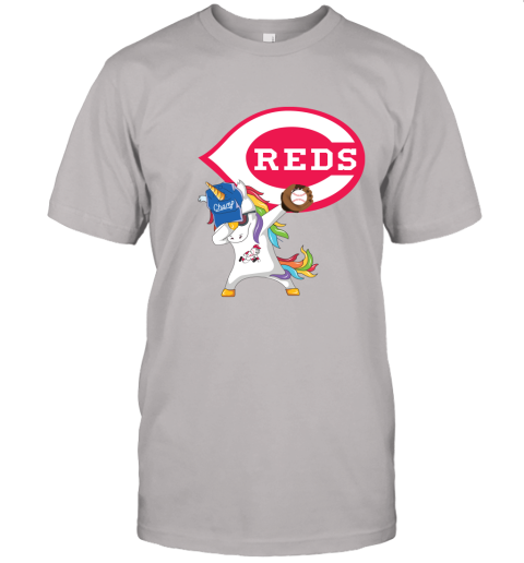 Hip Hop Dabbing Unicorn Flippin Love Cincinnati Reds Unisex Jersey Tee