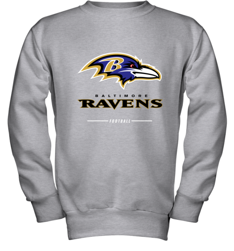 NFL Team Apparel Youth Baltimore Ravens Game Time White T-Shirt