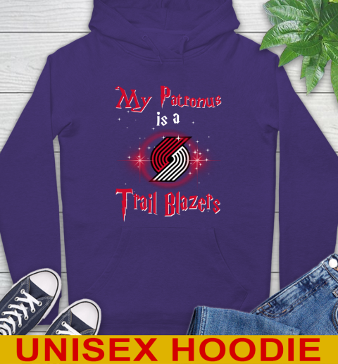 NBA Basketball Harry Potter My Patronus Is A Portland Trail Blazers Hoodie 5
