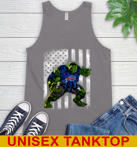 Buffalo Bills Hulk Marvel Avengers NFL Football American Flag Tank Top 6