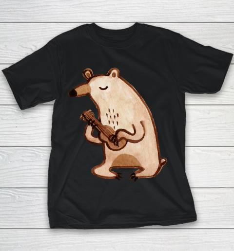 Father's Day Funny Gift Ideas Apparel  Ukulele Bear T Shirt Youth T-Shirt