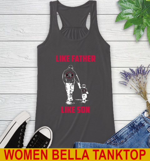 Toronto Raptors NBA Basketball Like Father Like Son Sports Racerback Tank 10