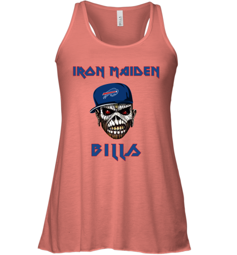 NFL Buffalo Bills Iron Maiden Rock Band Music Football Sports OVTXEp80k3x flowy tank 32 95 151514 front coral