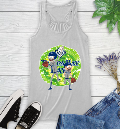 MLB Tampa Bay Rays Rick And Morty Baseball Sports Racerback Tank