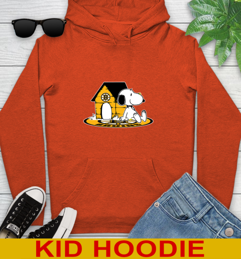 NHL Hockey Boston Bruins Snoopy The Peanuts Movie Shirt Youth Hoodie 5
