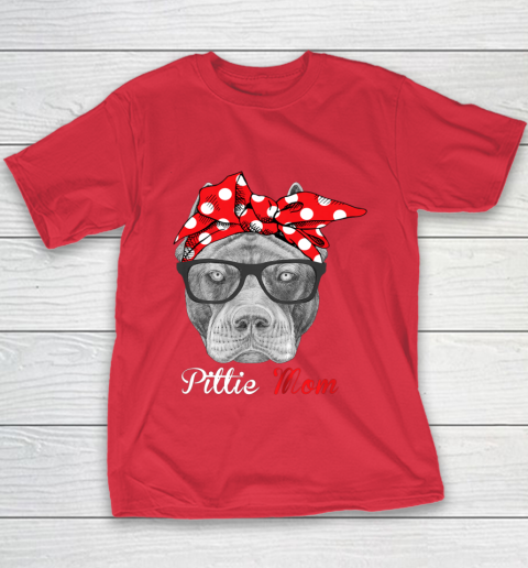 Dog Mom Shirt Pittie Mom Shirt for Pitbull Dog Lovers Mothers Day Youth T-Shirt 7