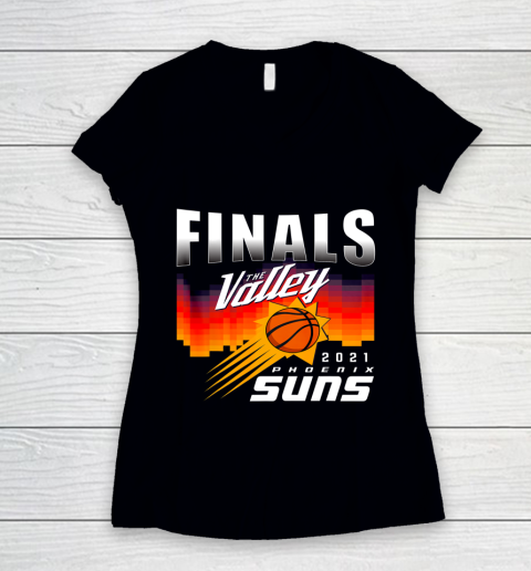 Finals The Valley Suns PHX Suns Basketball Women's V-Neck T-Shirt