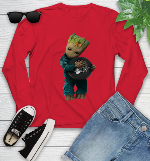 NHL Groot Guardians Of The Galaxy Hockey Sports Chicago Blackhawks Youth Long Sleeve 11