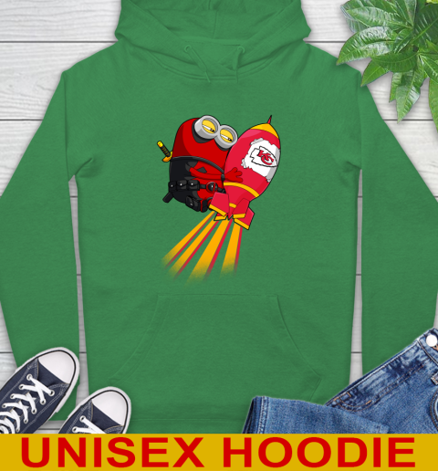 NFL Football Kansas City Chiefs Deadpool Minion Marvel Shirt Hoodie 8