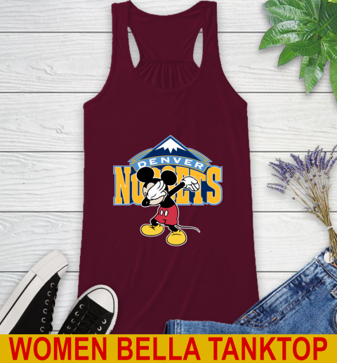 Denver Nuggets NBA Basketball Dabbing Mickey Disney Sports Racerback Tank 3