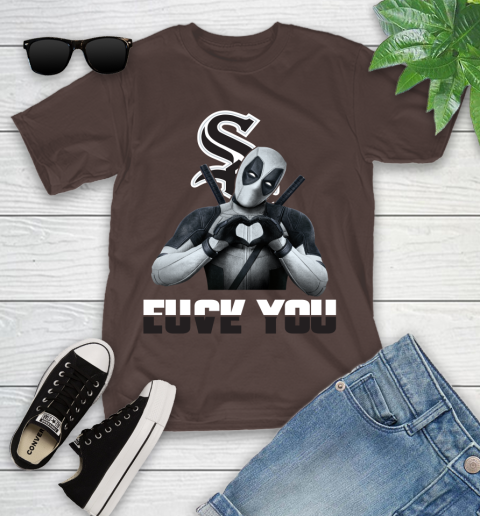 MLB Chicago White Sox Deadpool Love You Fuck You Baseball Sports Youth T-Shirt 7