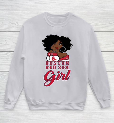 Boston Red Sox Girl MLB Youth Sweatshirt 4