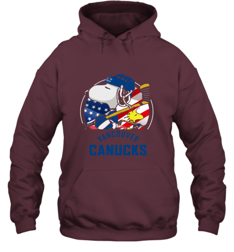Vancouver Canucks Ice Hockey Snoopy And Woodstock NHL Hoodie