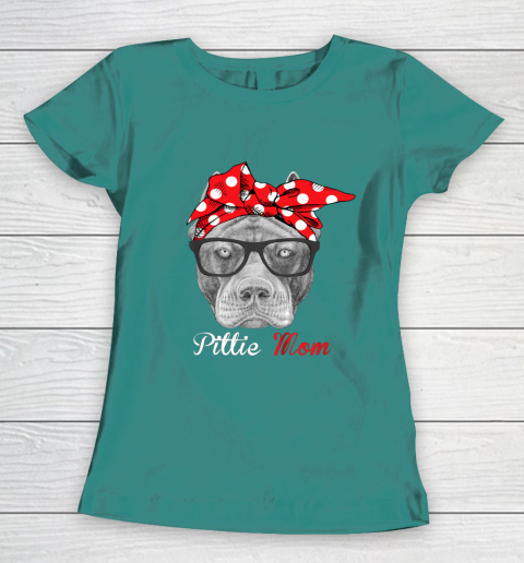 Dog Mom Shirt Pittie Mom Shirt for Pitbull Dog Lovers Mothers Day Women's T-Shirt 10