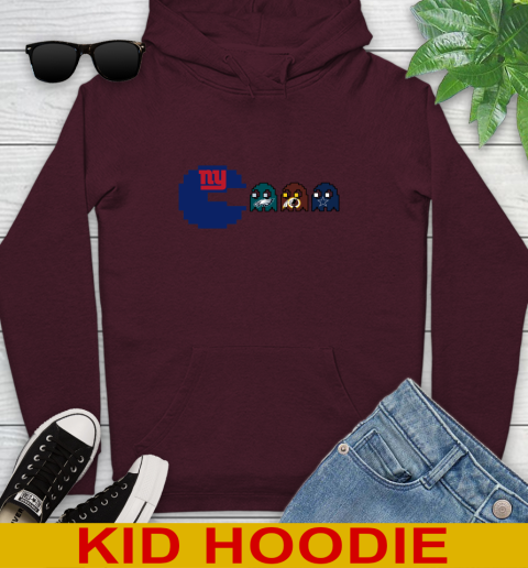 New York Giants NFL Football Pac Man Champion Youth Hoodie 7