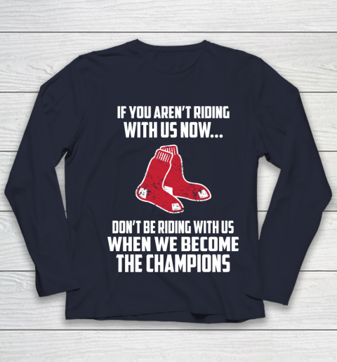 MLB Boston Red Sox Baseball We Become The Champions Youth Long Sleeve 2