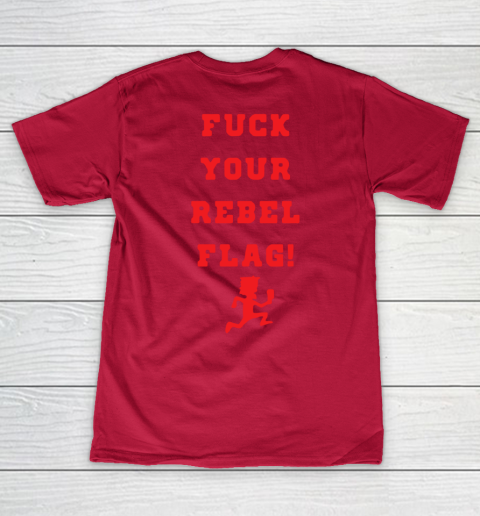 Fuck your rebel flag V-Neck T-Shirt 14