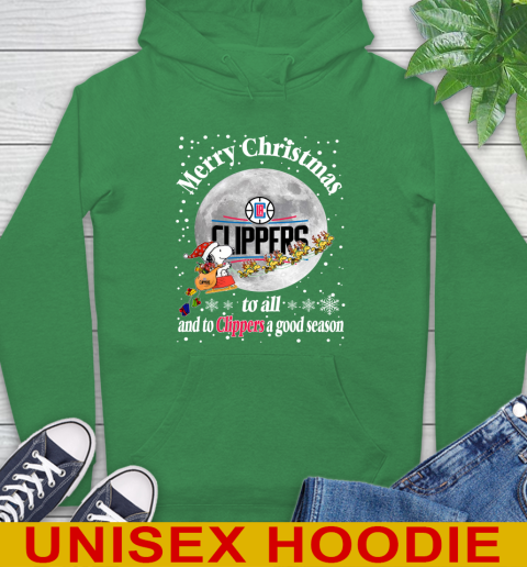 LA Clippers Merry Christmas To All And To Clippers A Good Season NBA Basketball Sports Hoodie 8