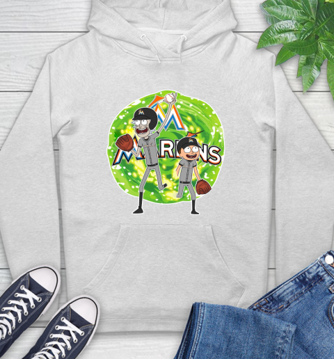 MLB Miami Marlins Rick And Morty Baseball Sports Hoodie