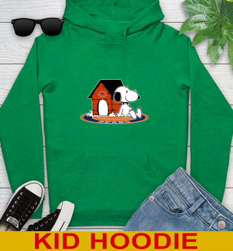 NFL Football Chicago Bears Snoopy The Peanuts Movie Shirt Youth Hoodie 8