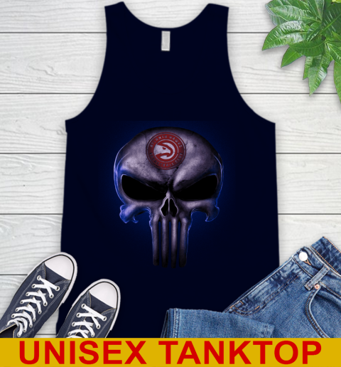 Atlanta Hawks NBA Basketball Punisher Skull Sports Tank Top 2