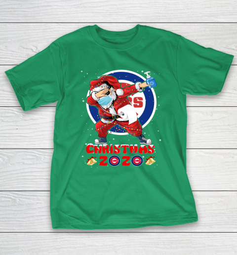 Chicago Cubs Funny Santa Claus Dabbing Christmas 2020 MLB T-Shirt 5