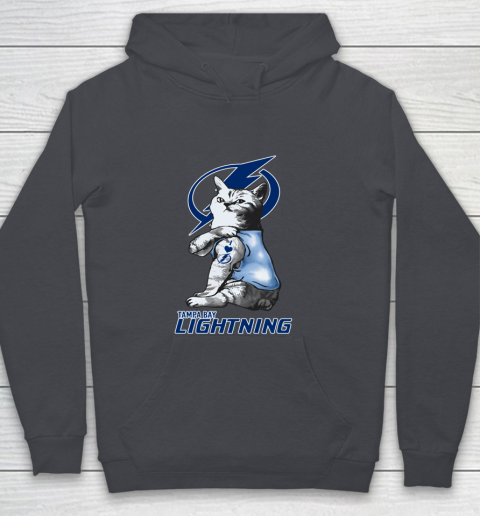 NHL My Cat Loves Tampa Bay Lightning Hockey Youth Hoodie 5