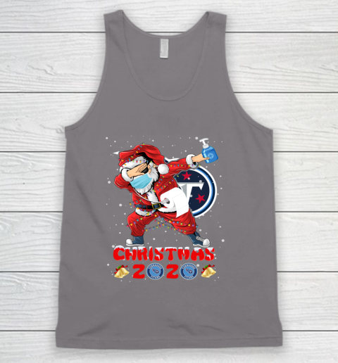 Tennessee Titans Funny Santa Claus Dabbing Christmas 2020 NFL Tank Top 6