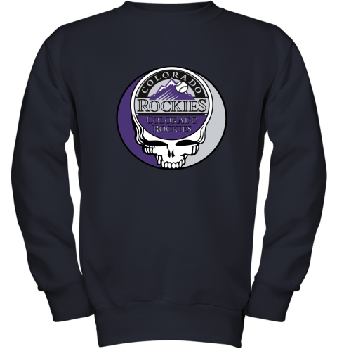 Colorado Rockies The Grateful Dead Baseball MLB Mashup Youth Sweatshirt