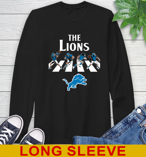NFL Football Detroit Lions The Beatles Rock Band Shirt Long Sleeve T-Shirt