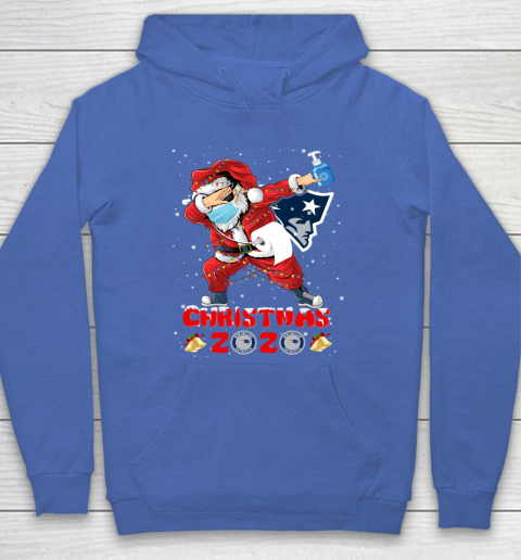 New England Patriots Funny Santa Claus Dabbing Christmas 2020 NFL Hoodie 6