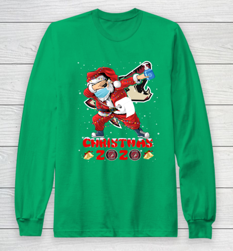 Arizona Coyotes Funny Santa Claus Dabbing Christmas 2020 NHL Long Sleeve T-Shirt 4