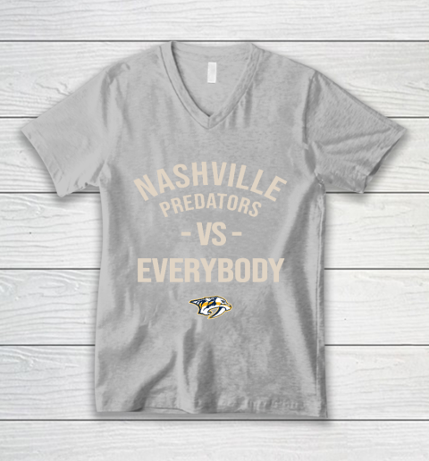 Nashville Predators Vs Everybody V-Neck T-Shirt 3