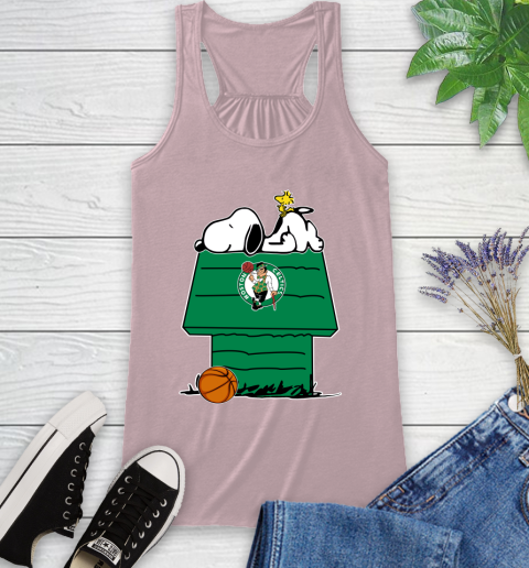 Boston Celtics NBA Basketball Snoopy Woodstock The Peanuts Movie Racerback Tank 11