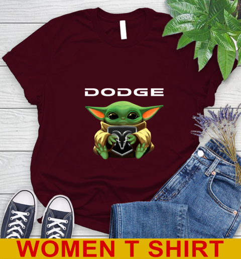 Star Wars Baby Yoda Hugs Dodge Car Shirt 90