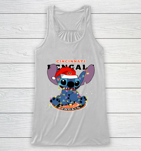 Cincinnati Bengals NFL Football noel stitch Christmas Racerback Tank