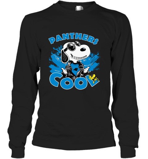Carolina Panthers Snoopy Joe Cool We're Awesome Long Sleeve T-Shirt