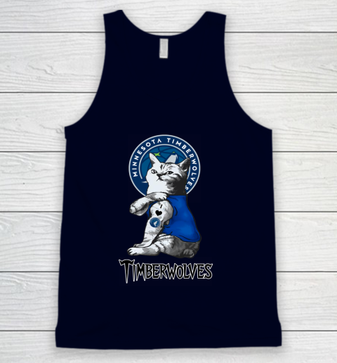 NBA Basketball My Cat Loves Minnesota Timberwolves Tank Top 3 NBA Basketball My Cat Loves Minnesota Timberwolves Tank Top - Image 3