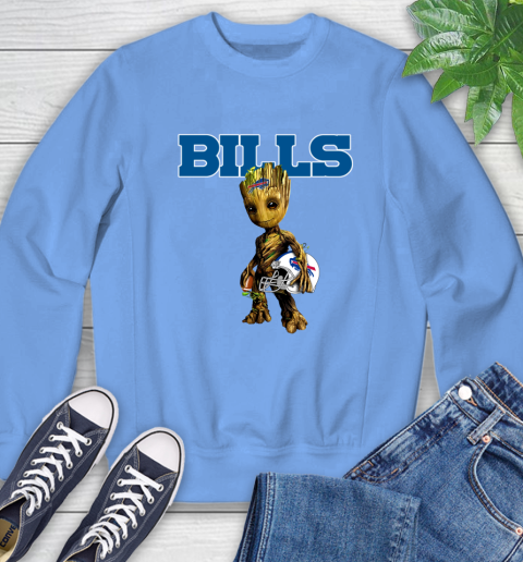 Buffalo Bills NFL Football Groot Marvel Guardians Of The Galaxy Sweatshirt 11