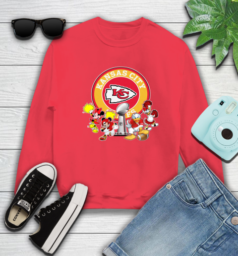 Kansas City Chiefs super bowl 2019 2020 mickey mouse minnie mouse donald duck daisy duck football shirt 34