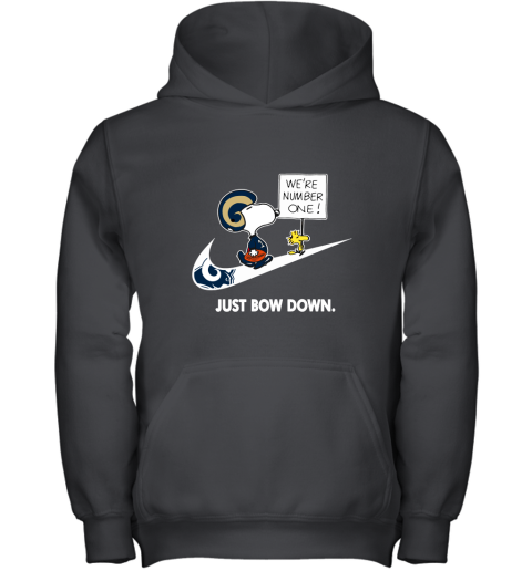Los Angeles Rams Are Number One – Just Bow Down Snoopy Youth Hoodie